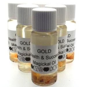 Gold Magickal Anointing Incense Oil