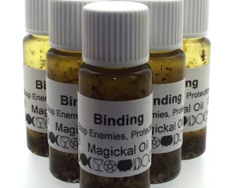Binding Magickal Anointing Incense Oil Stop Enemies