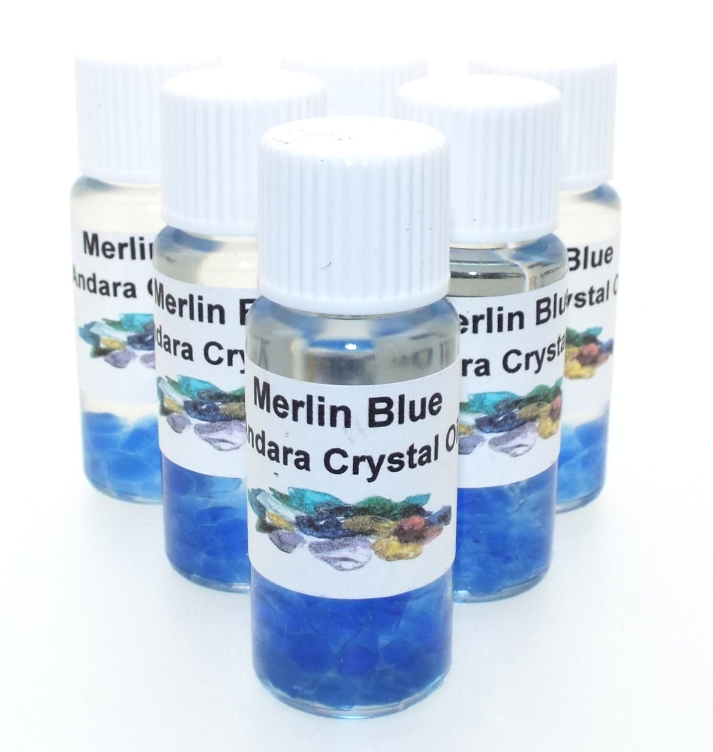 Merlin Blue Andara Crystal Magickal Anointing Oil