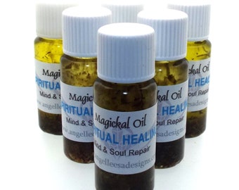 Olio di incenso per l'unzione a base di erbe magiche di guarigione spirituale