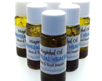 Spiritual Healing Magickal Herbal Anointing Incense Oil