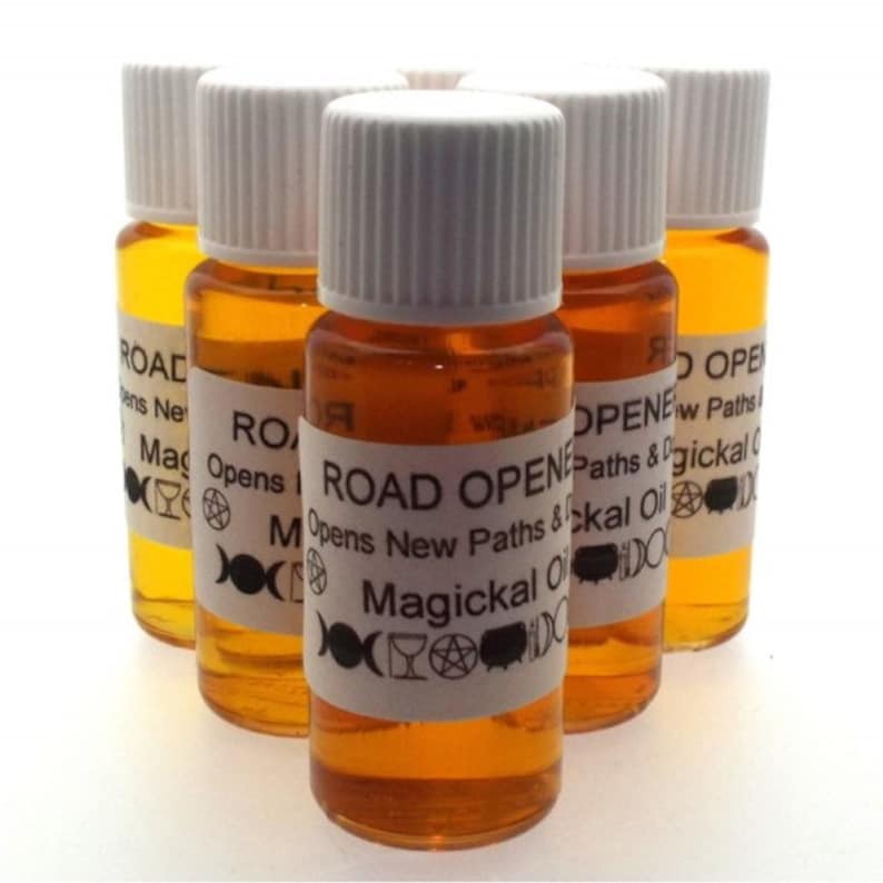 Road Opener Magickal Anointing Incense Oil image 1