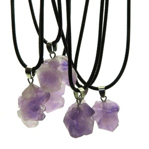 Natural Amethyst Terminated Gemstone Crystal Pendant
