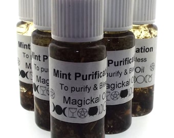 Mint Purification Magickal Anointing Incense Oil