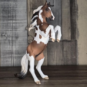 Schleich CollectA Horse Pinto Modelhorse Repaint Repainted