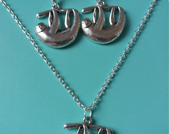 Sloth jewellery set