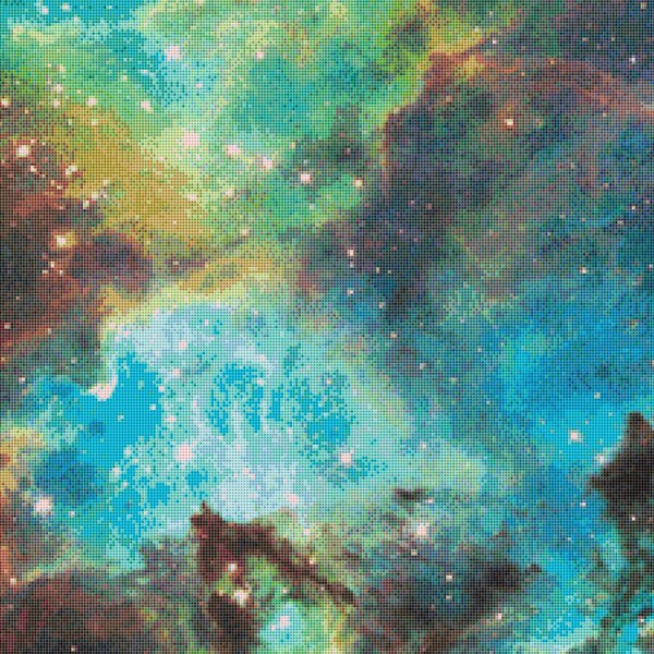 Space Cross Stitch Pattern, NGC 2074 Nebula, Digital Download