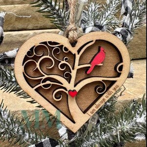 Cardinal Ornament SVG | Memorial Ornament SVG