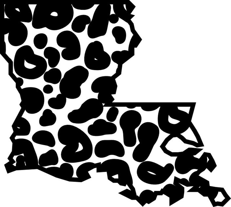 Download Louisiana Cheetah Leopard Jaguar Print SVG DXF FILE ...