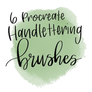 Paquete de pinceles de acuarela y letras Procreate
