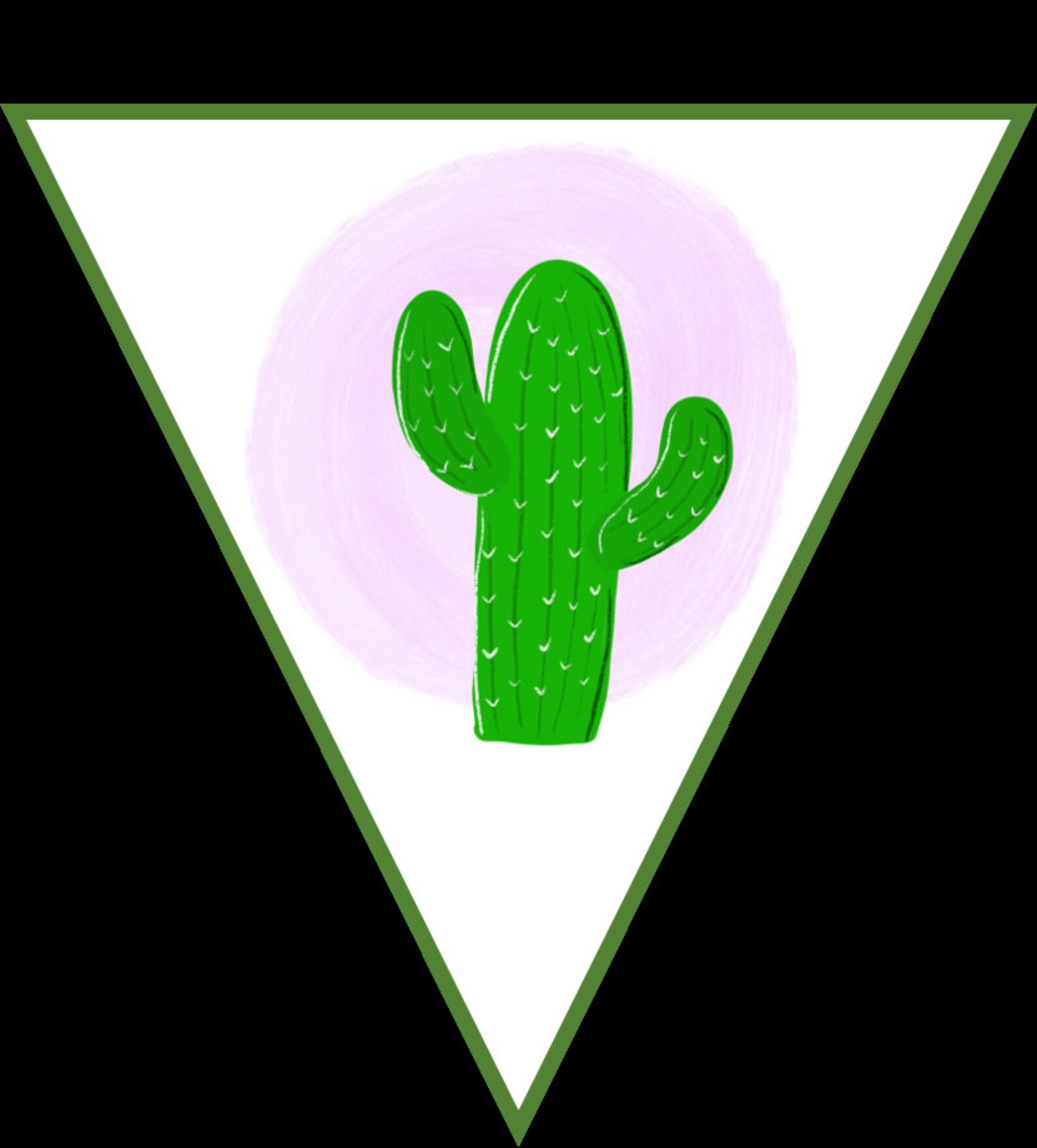 Printable Cactus Banner PDF and Editable Powerpoint Welcome | Etsy