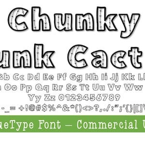 Cactus lettertype, dik lettertype, ttf lettertype, cactus ttf lettertype, cactus truetype lettertype,