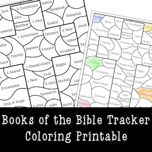 Books of the Bible Tracker Digital Download Printable