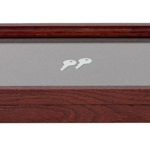 Cherry Finish Display Case: Medals, Pins, Coins (2&quot;x9&quot;x15&quot;)