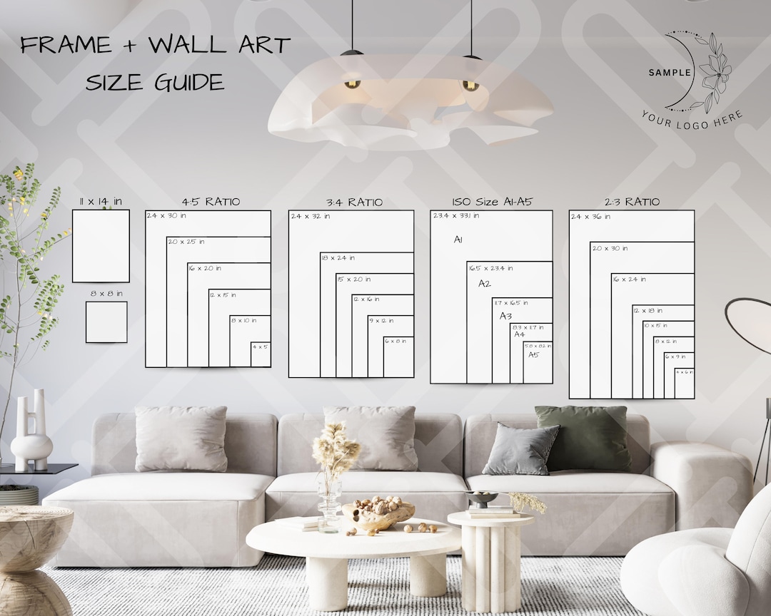 Wall Art Size Guide Frame Size Guide Digital Download Frame Sizes Wall