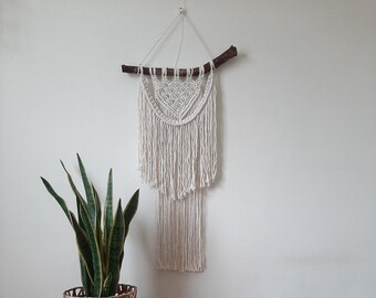 Boho Macrame wall hanging, natural wall hanging nursery, bohemian style, wall tapestry, stairway decor, contemporary boho deco