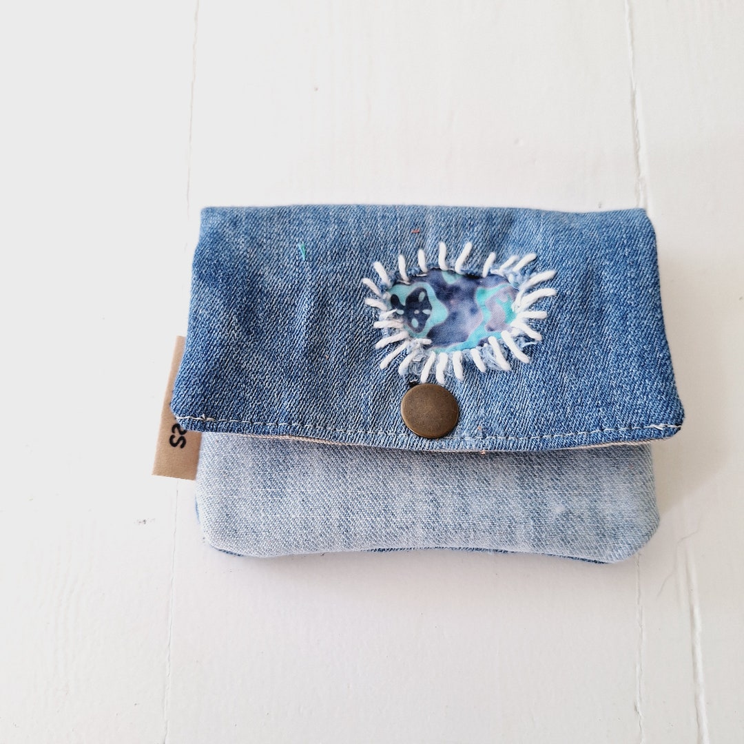 Stylish, Unique, Cool and Lovely Mini Wallet Made of Upcycled Jeans ...
