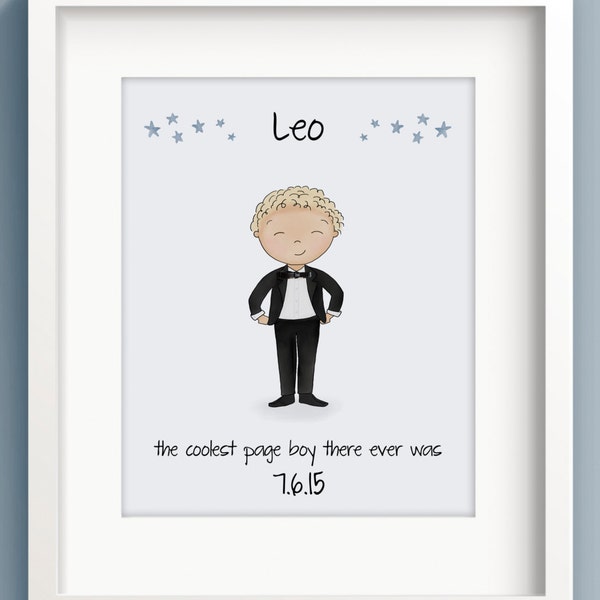 Ring Bearer Gift - 3D Wall Art - Page Boy Gift - First Communion Gift - Confirmation - Communion Boy - Gifts for Page Boy - Sweet Cheeks