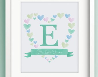 Love Name Sign - Personalized Baby Gifts - Monogram Girls - Girl Name Wall Decor - Girl Name Sign - Name Nursery - Sweet Cheeks Images