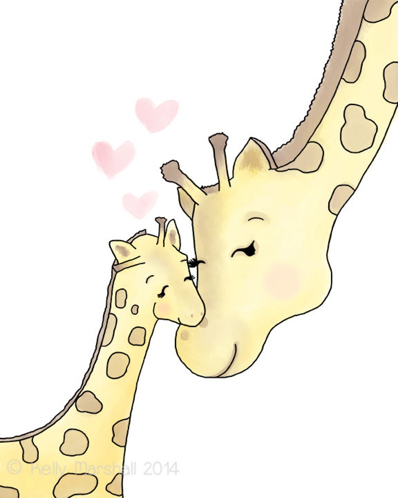 Giraffe Nursery Art Animal Nursery Prints Giraffe Baby Etsy