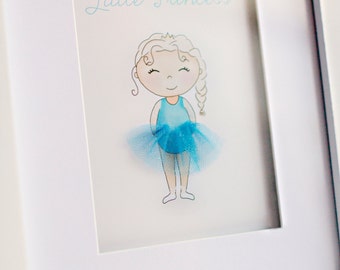 Little Princess - Personalised girl gifts - Ballerina Art - Frozen Tutu - Customisable...Frozen Room Decor - Sweet Cheeks Images