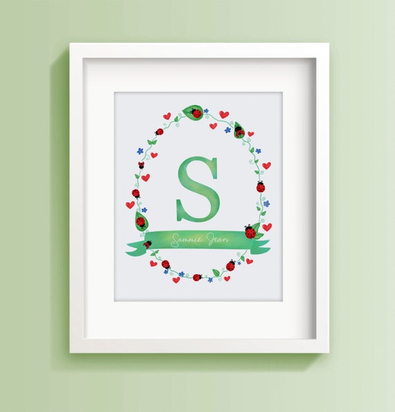 Ladybug Art - Ladybug Print - Lady Bug Baby Shower - Ladybug Nursery - Lady Bug Birthday - Nature Art Print - Sweet Cheeks Images