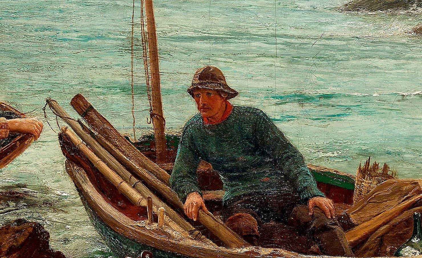 漁師の恋人 1885 - チャールズ・ネイピア・ヘミー - 航海画 デジタル
