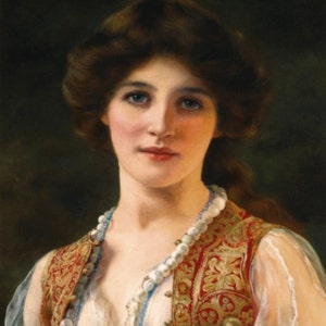 An Eastern Beauty 1880s Digital Download Art Hi-Res JPEG