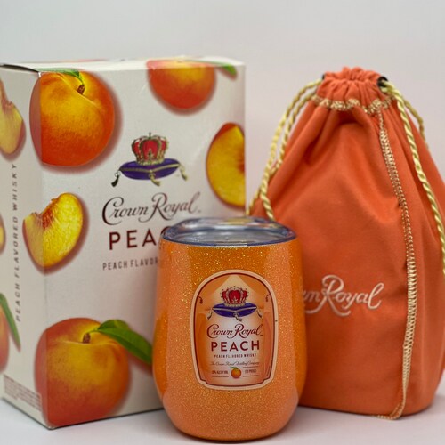 Crown Royal Peach Tumbler Etsy
