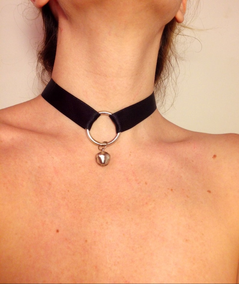 BDSM collar kitty collar o ring choker oring collar bell Etsy