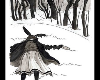 Art Print *Snow Angel* 8"x10"