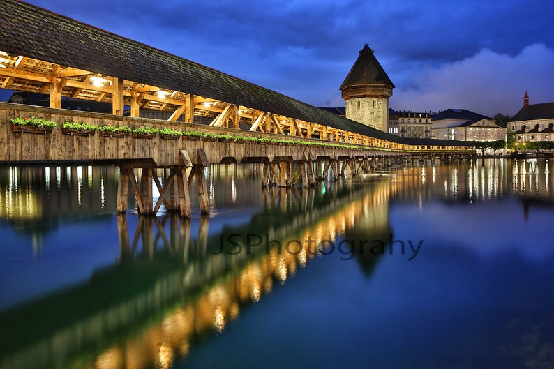 Chapel Bridge in Lucerne Switzerland Jason Stevensen Photography image 1