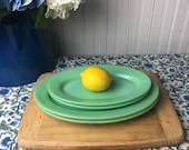 Fire King Jadeite Restaurant Sandwich Platter, Vintage Jadeite Oval Serving Plate, Fire King Collectible Glassware, Green Milk Glass Platter