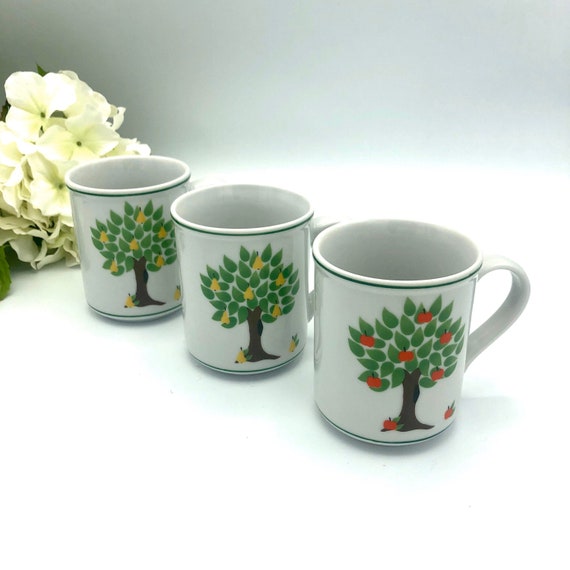 Verocruz Pear Tree And Apple Tree Coffee Mugs Coffee Cups Etsy