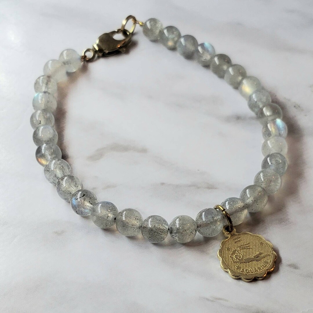 Aquarius Moonstone Bracelet Etsy