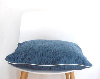 Kussenhoes XL, Teal kussenhoes, 50 x 50, paspelrand, cadeau idee, maaroza, decoratieve kussens, sierkussen