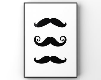 Mustache Print Etsy Mustache Print Etsy