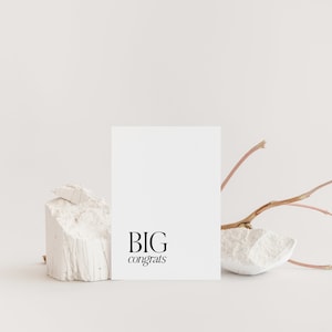 Big congrats,Congratulations card,Congrats card,Graduation card,New job card,Encouraging card,Well done card,Celebration card,Good luck card
