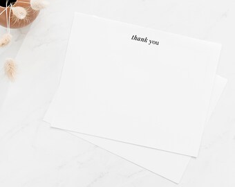 Feminine thank you notecards,Stationery notecards,Thank you notecards,Notecards with envelopes,Modern stationery set,Thank you stationery