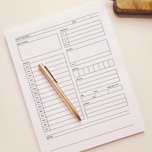 Daily Wellness Notepad