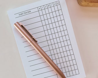 Habit tracker notepad, Notepad, Daily habit tracker, Weekly habit tracker, Routine tracker, Habit planner, Habit tracking, Progress tracker