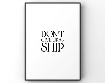 Große Outdoor-Flagge 'Don't Give Up The Ship' – 91 X 152 Cm, 100% Polyester, Mit Metallöchern