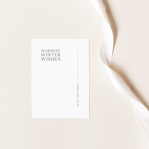 Warmest winter wishes, Christmas card set, Christmas card pack, Greeting card for Christmas, Card for Christmas, Christmas stationery
