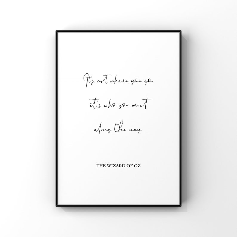 Its Not Where You Go Its Who You Meet Along the Way the - Etsy