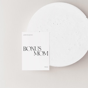 Bonus Mom Thank You For Loving Me As Your Own Stepmom Mother’s Day Card