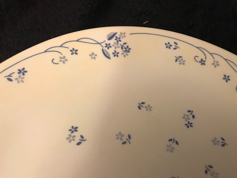 Corelle by Corning Provincial Blue Dinner Plate Dish Set of 4 Flower