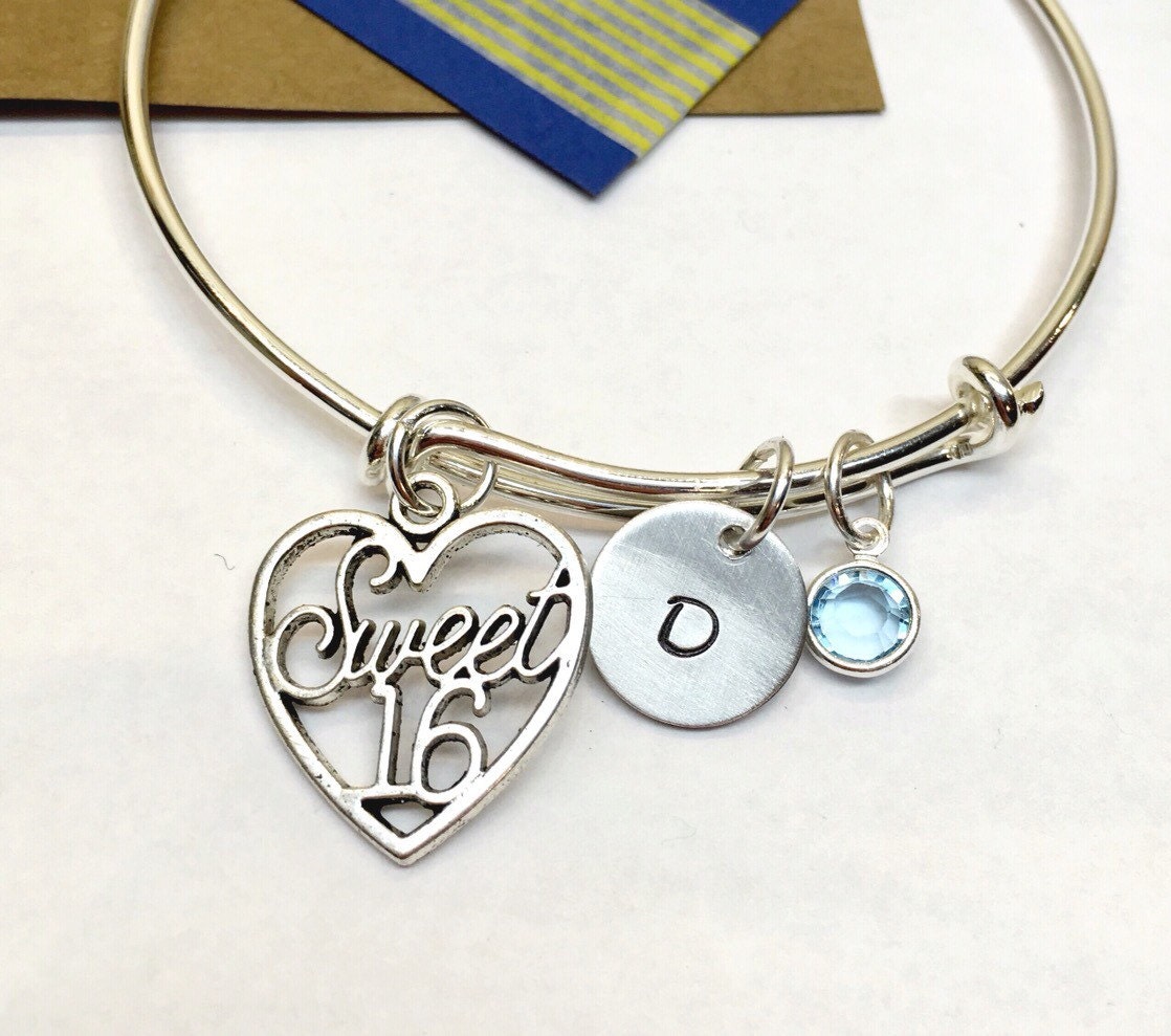 Sweet Sixteen Bracelet Sweet Sixteen Bracelet 16th Birthday Etsy