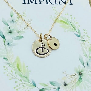 Golf Necklace, Gold Filled Golf Necklace, Personalized Golfer Necklace