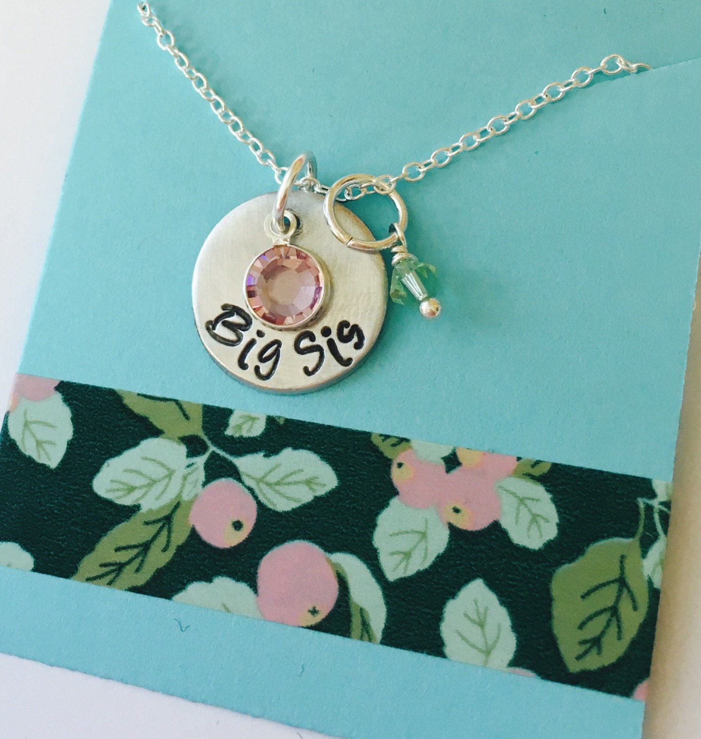 Big Sister Gift Big Sister Necklace Personalized Big Sister Etsy