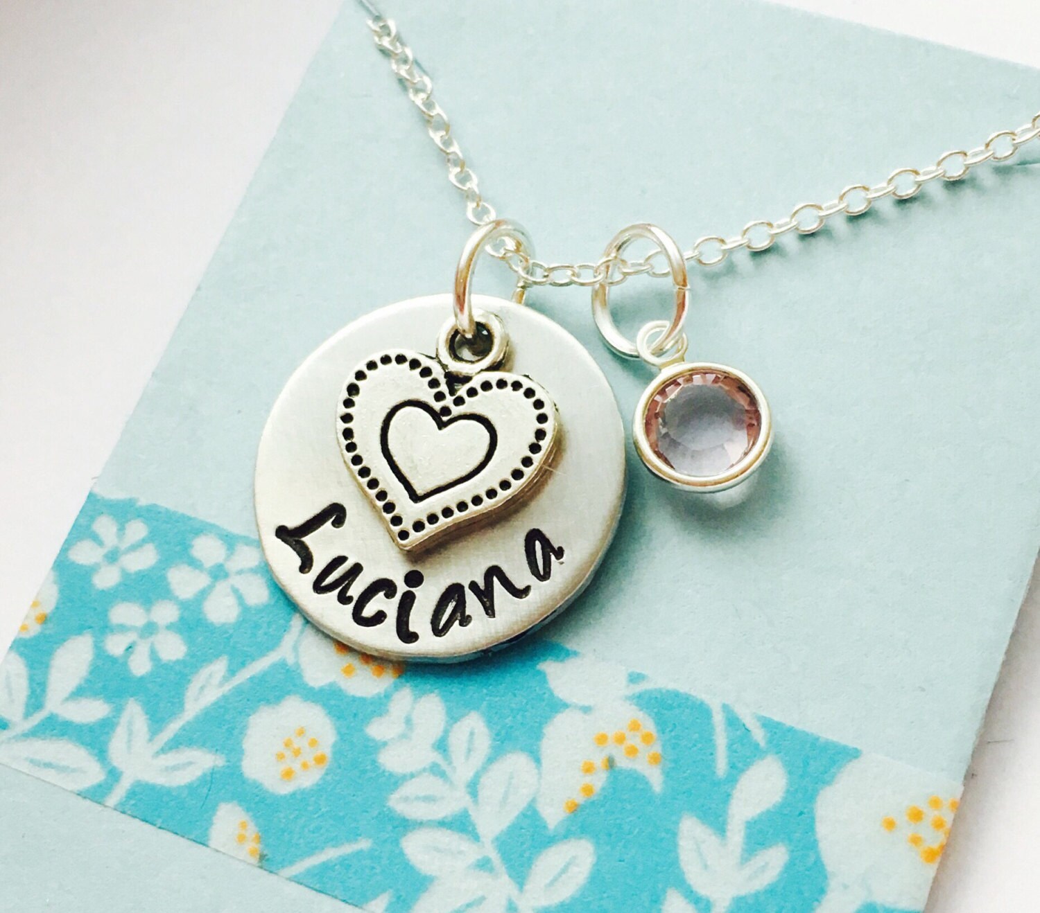 little Girls Name Necklace Personalized Name Necklace Hand  Etsy
